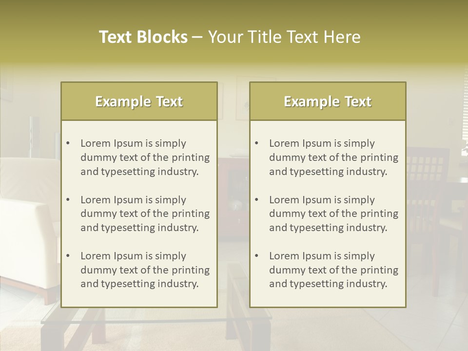 Apartment Sit Realty PowerPoint Template