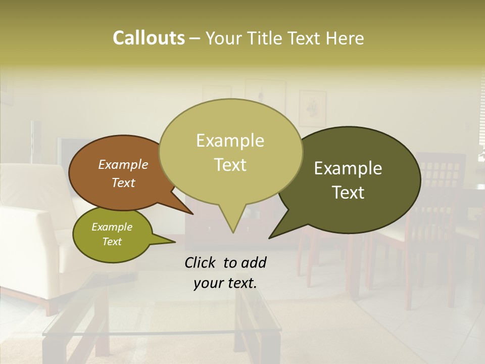 Apartment Sit Realty PowerPoint Template