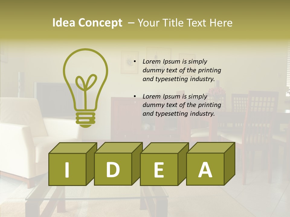 Apartment Sit Realty PowerPoint Template