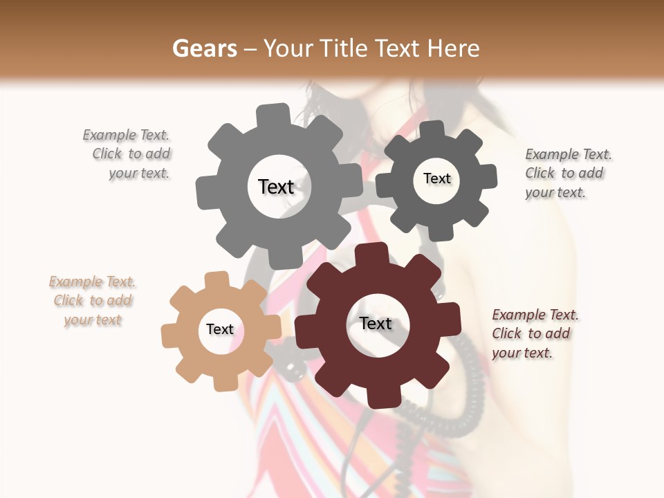 Deejay Fashion Listen PowerPoint Template