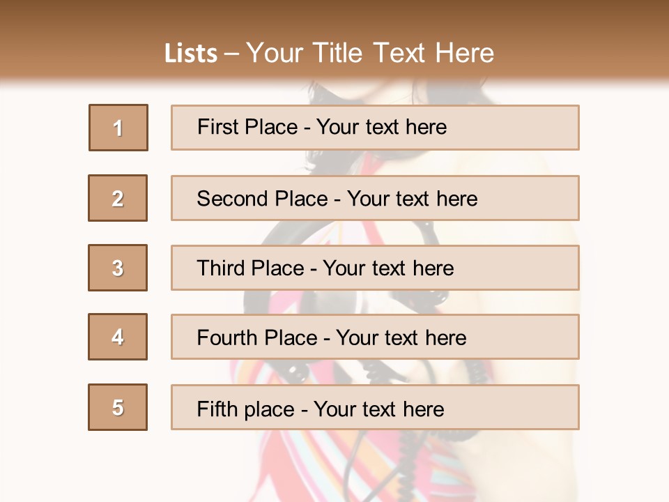 Deejay Fashion Listen PowerPoint Template