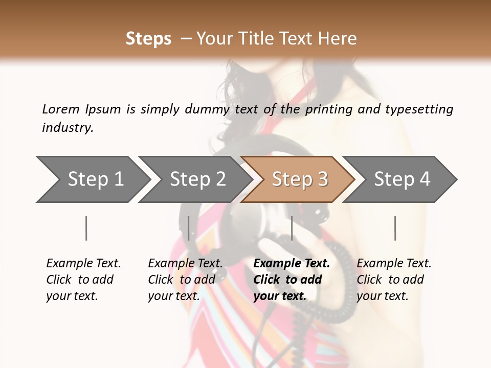 Deejay Fashion Listen PowerPoint Template