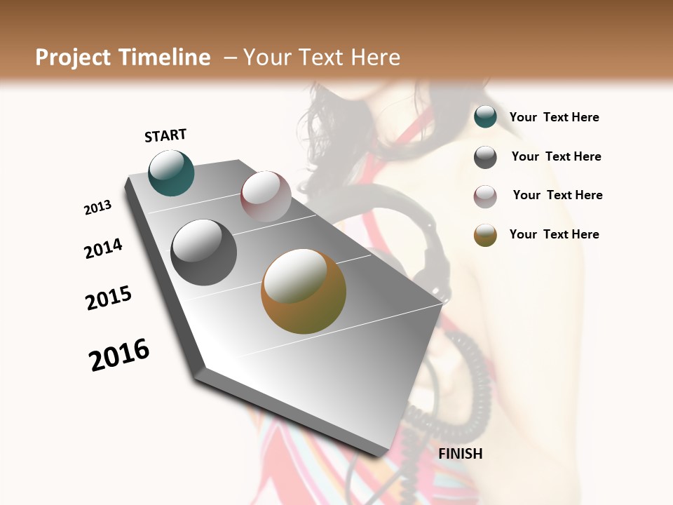 Deejay Fashion Listen PowerPoint Template