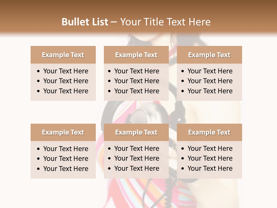 Deejay Fashion Listen PowerPoint Template