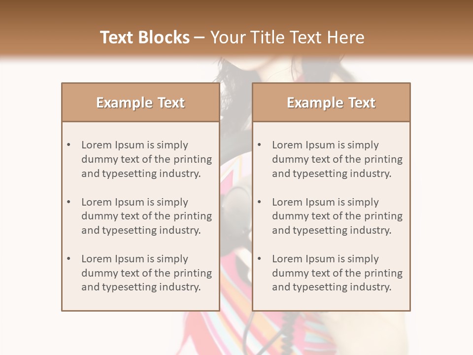 Deejay Fashion Listen PowerPoint Template