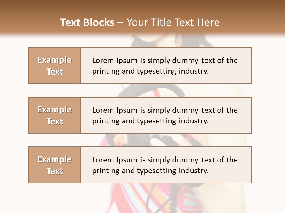 Deejay Fashion Listen PowerPoint Template