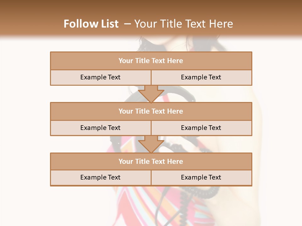 Deejay Fashion Listen PowerPoint Template