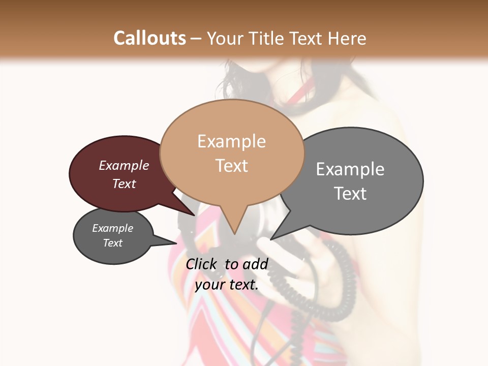 Deejay Fashion Listen PowerPoint Template