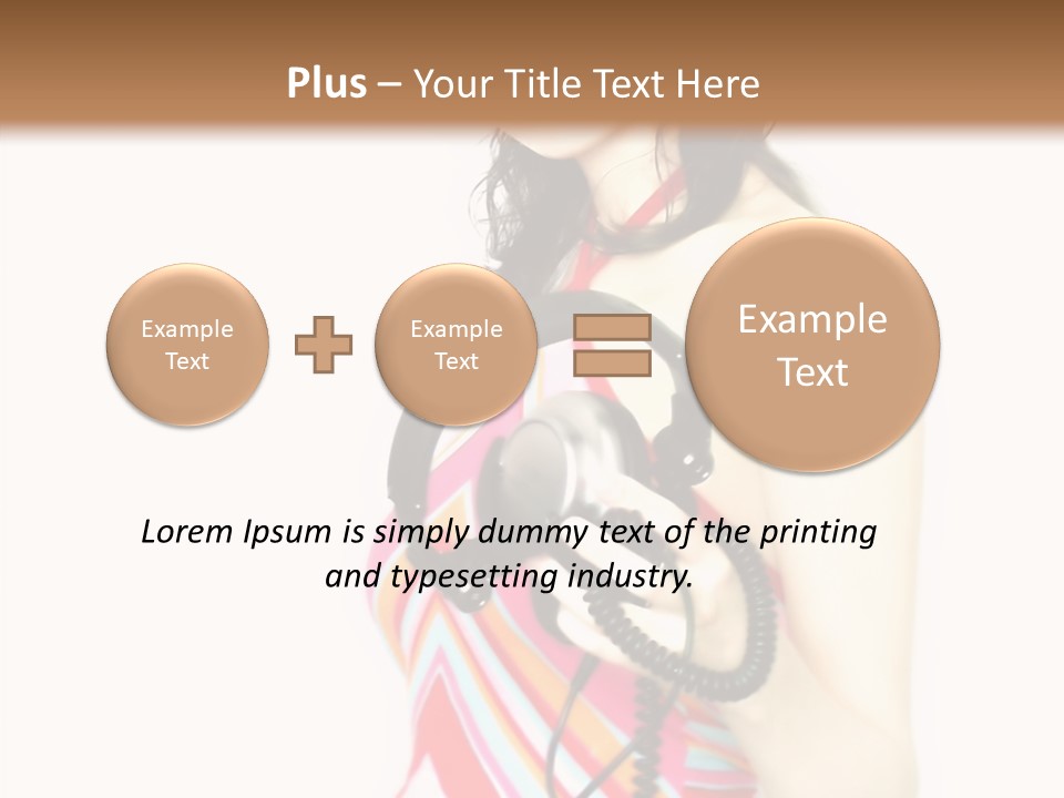 Deejay Fashion Listen PowerPoint Template