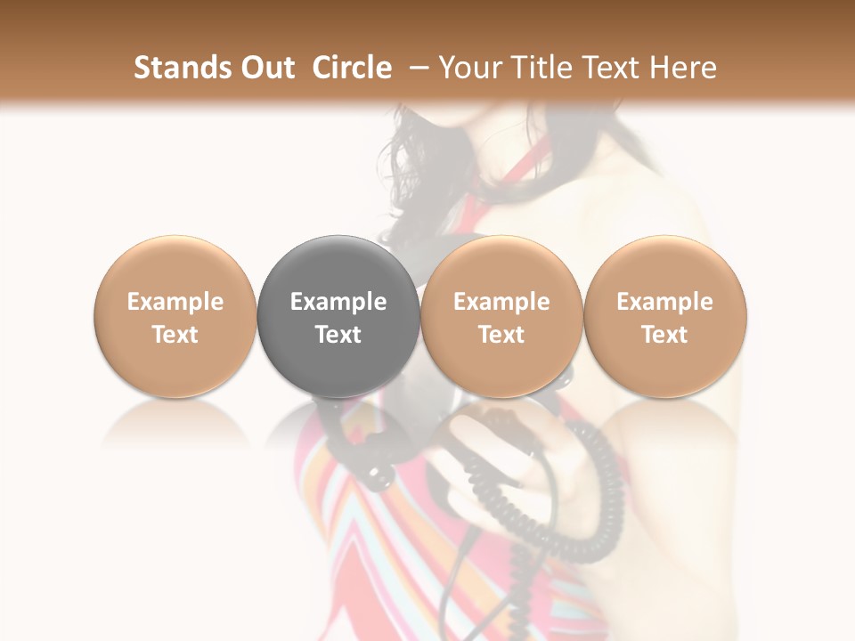 Deejay Fashion Listen PowerPoint Template