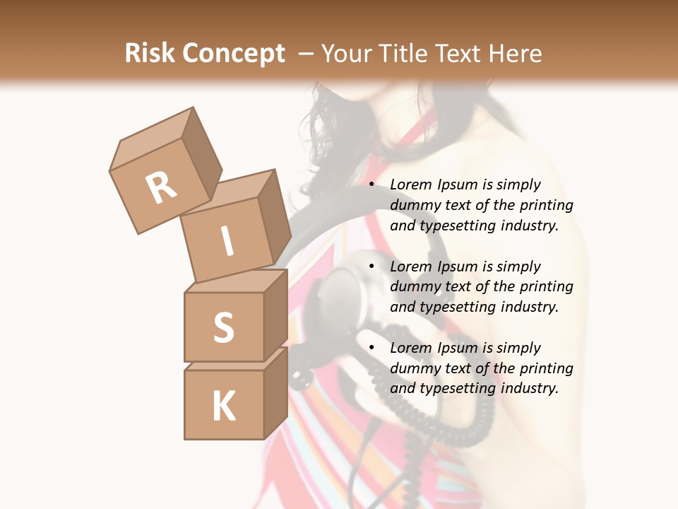 Deejay Fashion Listen PowerPoint Template