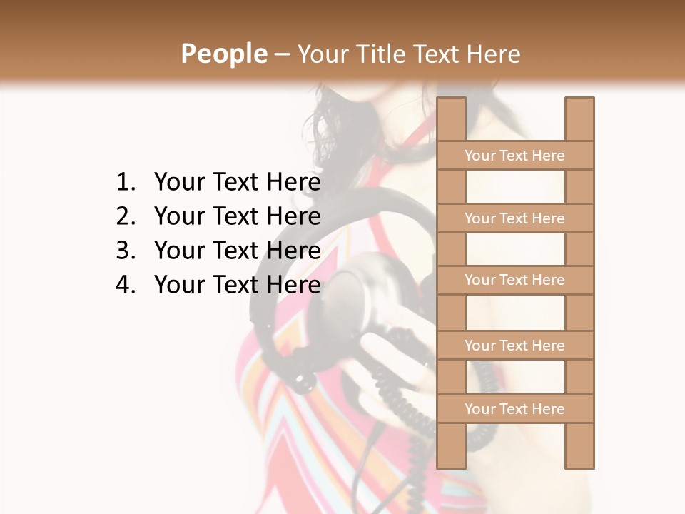 Deejay Fashion Listen PowerPoint Template