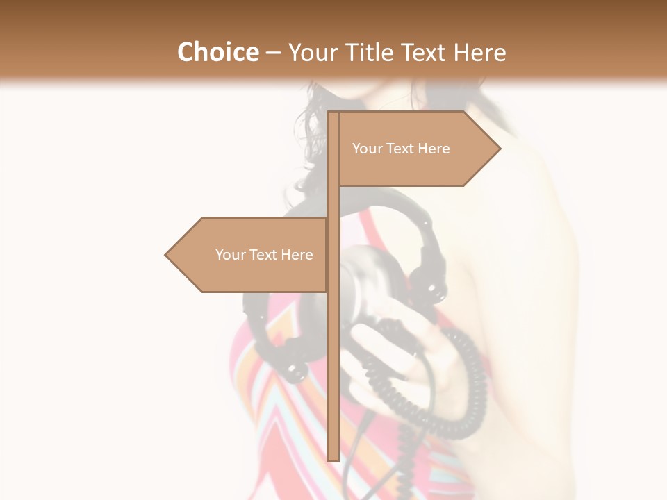 Deejay Fashion Listen PowerPoint Template