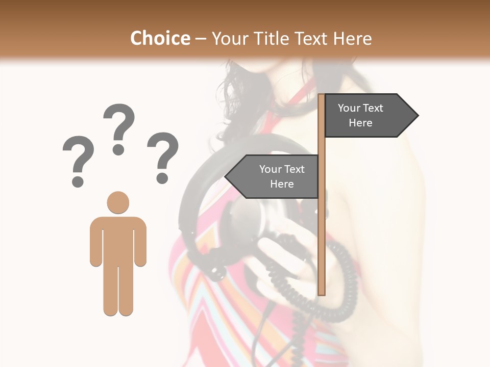 Deejay Fashion Listen PowerPoint Template