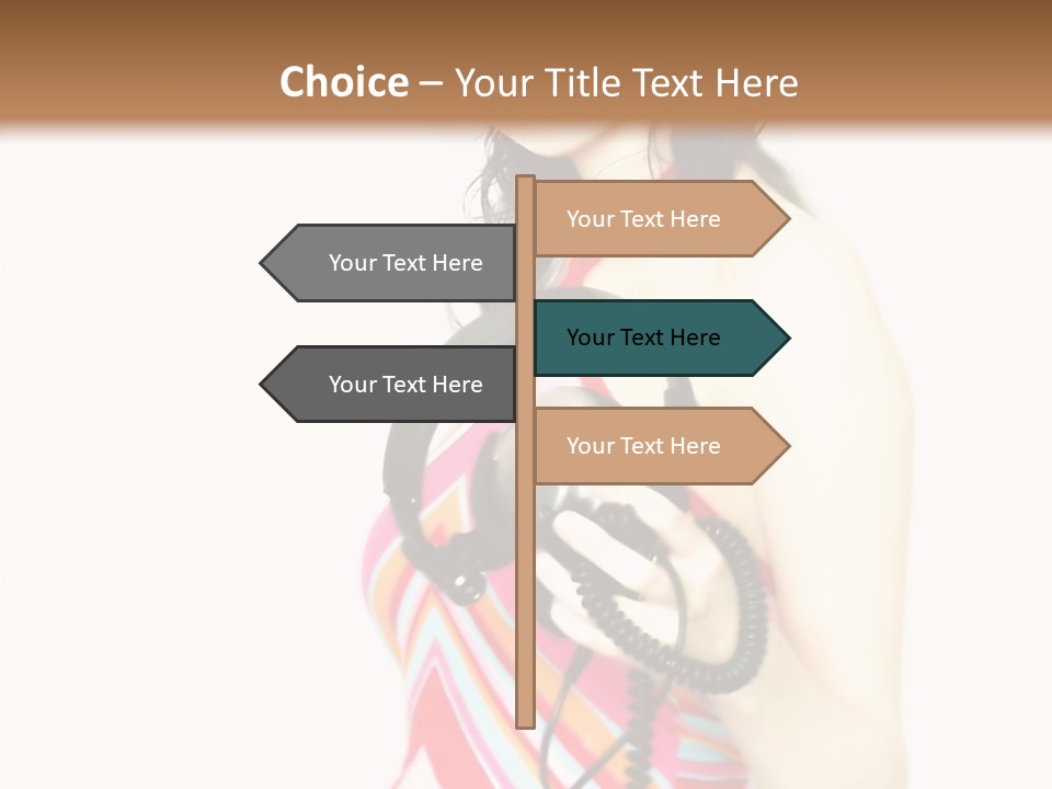 Deejay Fashion Listen PowerPoint Template