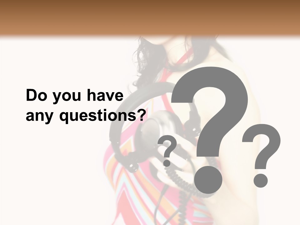 Deejay Fashion Listen PowerPoint Template