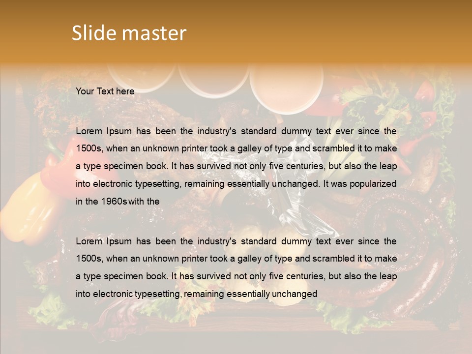 Chicken Fried Brown PowerPoint Template