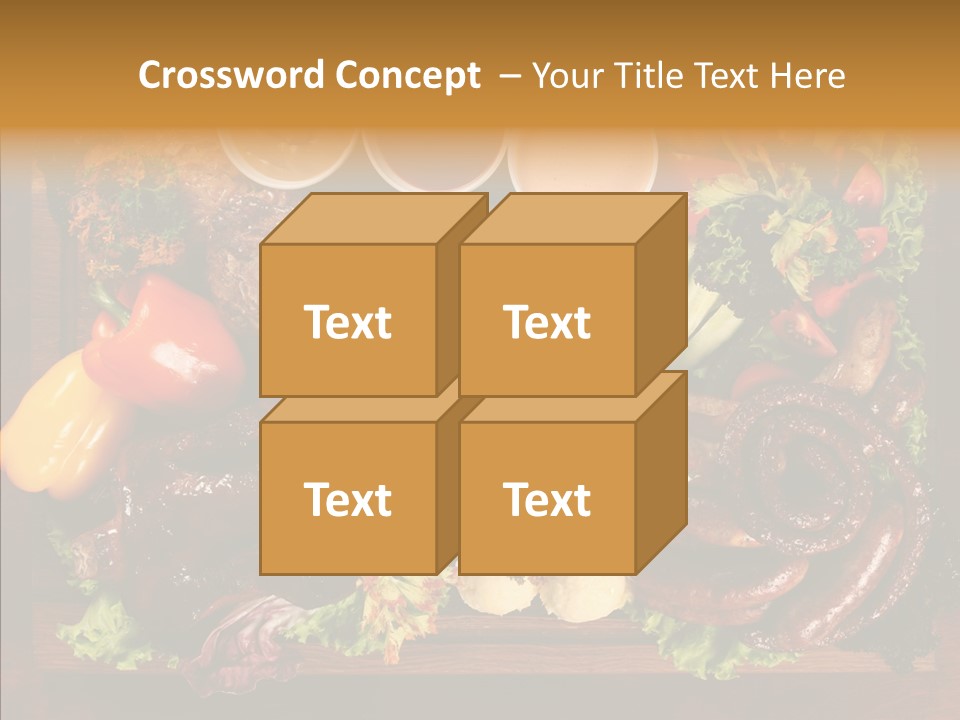 Chicken Fried Brown PowerPoint Template