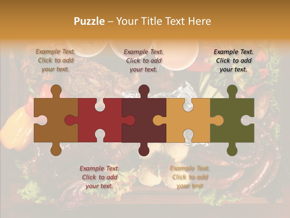 Chicken Fried Brown PowerPoint Template