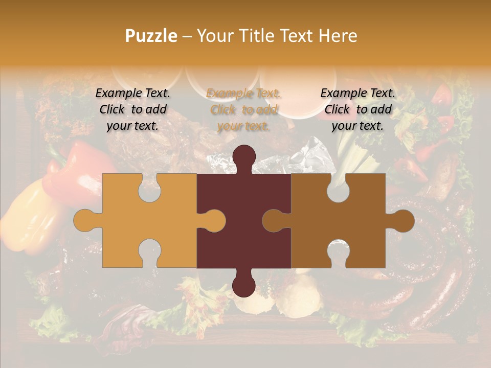 Chicken Fried Brown PowerPoint Template