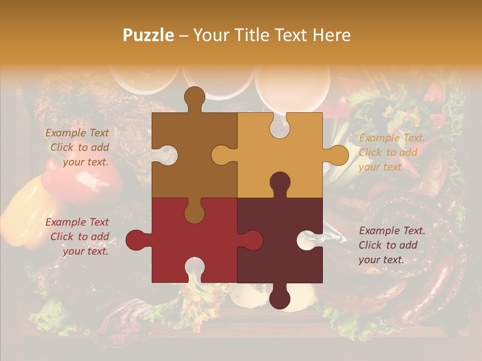 Chicken Fried Brown PowerPoint Template