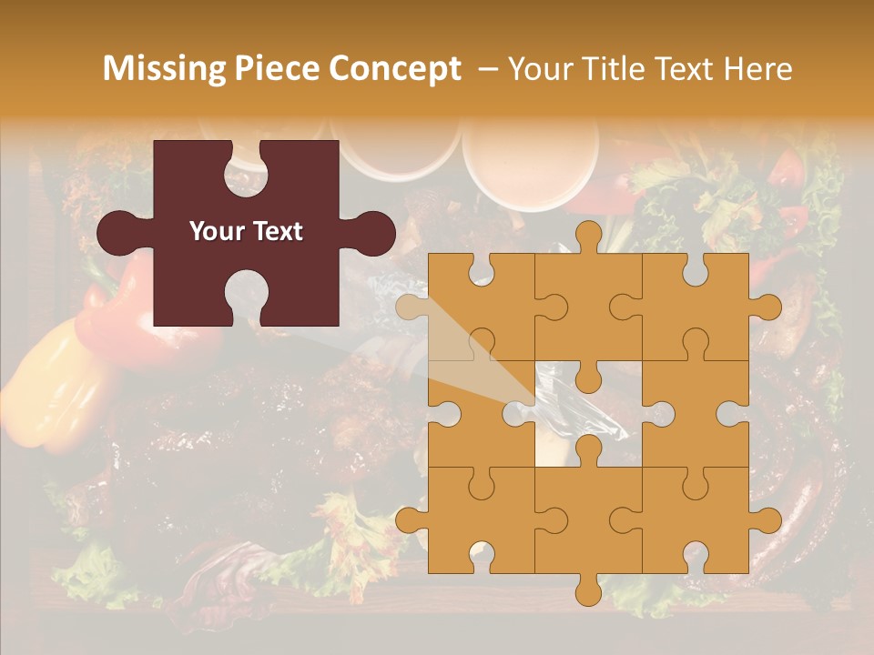 Chicken Fried Brown PowerPoint Template