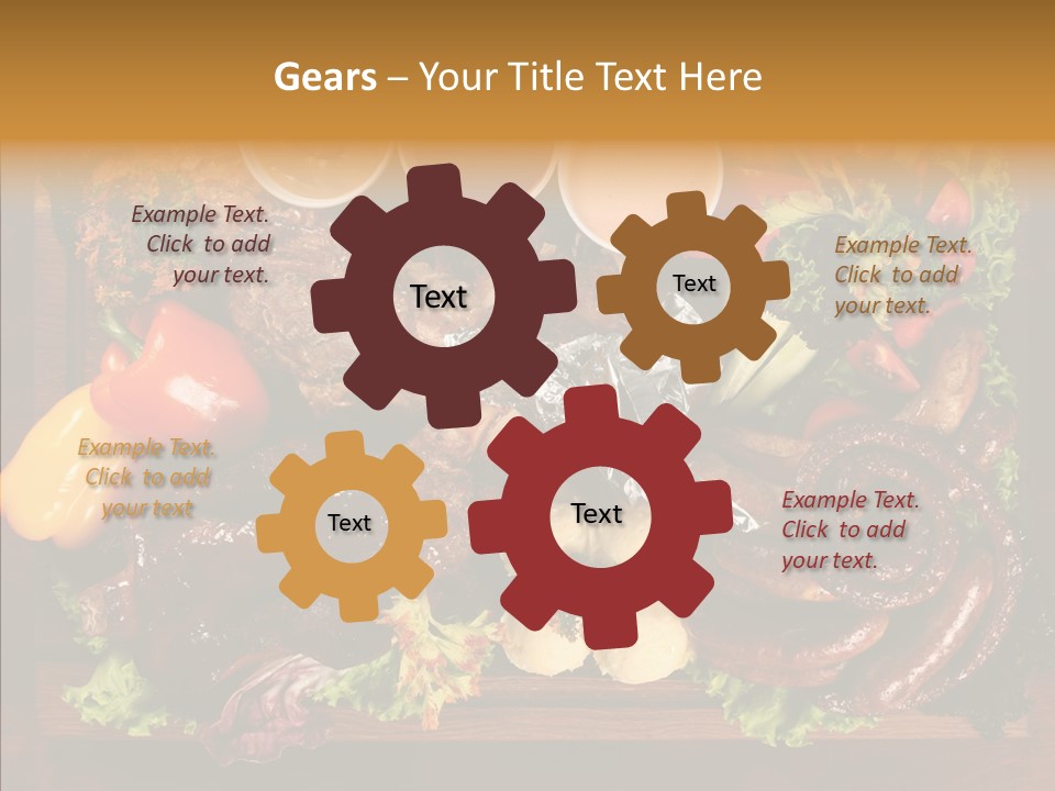 Chicken Fried Brown PowerPoint Template