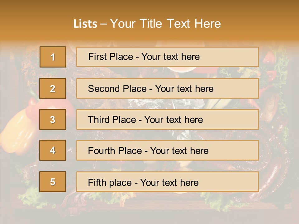 Chicken Fried Brown PowerPoint Template