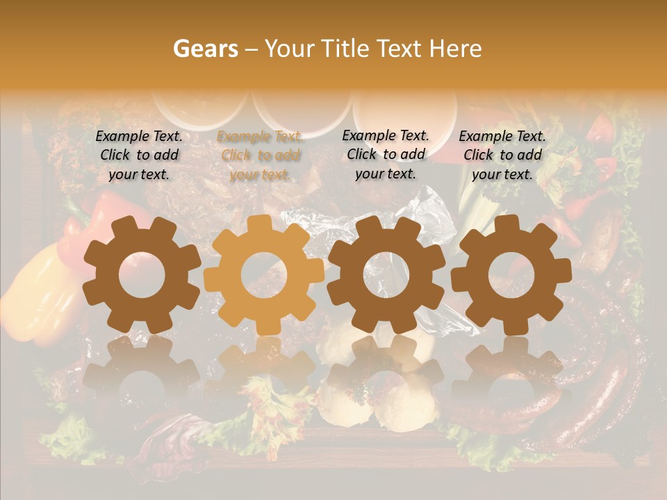 Chicken Fried Brown PowerPoint Template