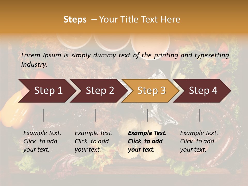 Chicken Fried Brown PowerPoint Template