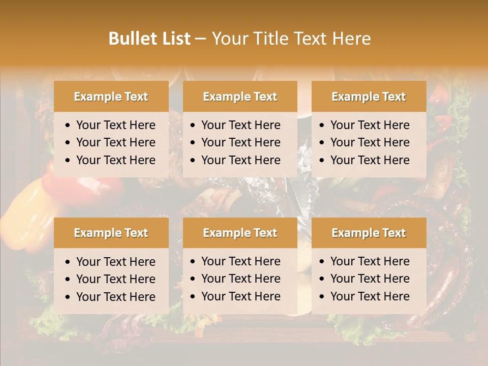 Chicken Fried Brown PowerPoint Template