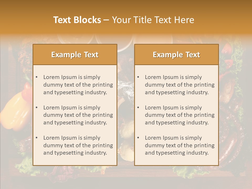 Chicken Fried Brown PowerPoint Template