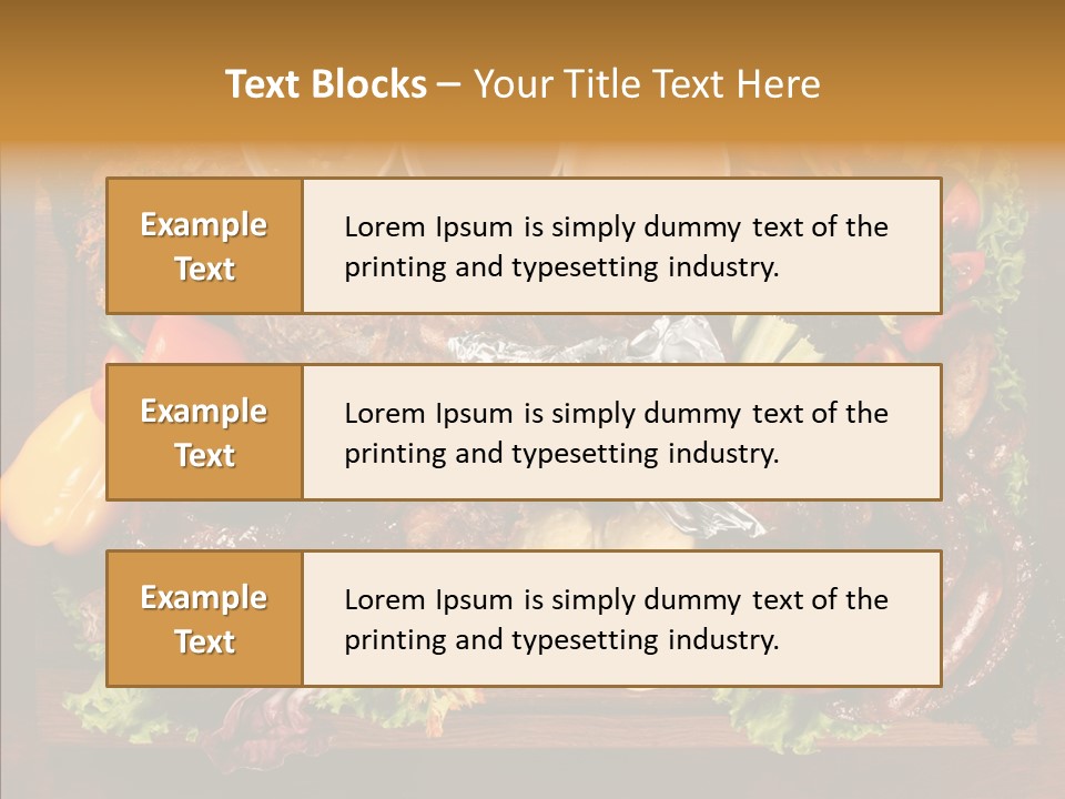 Chicken Fried Brown PowerPoint Template