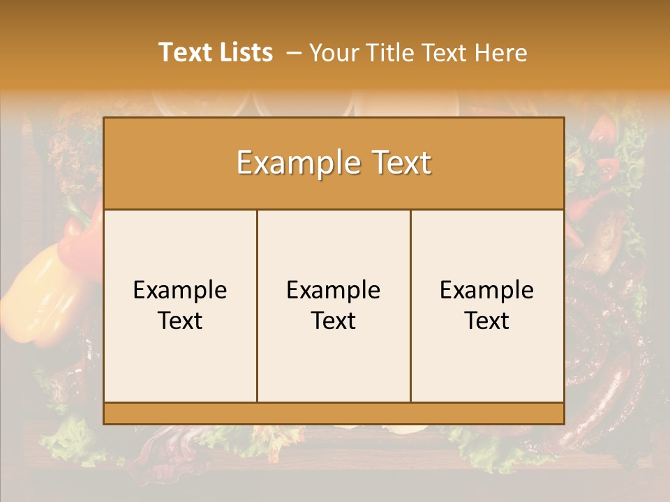 Chicken Fried Brown PowerPoint Template
