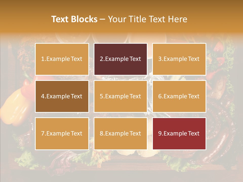 Chicken Fried Brown PowerPoint Template