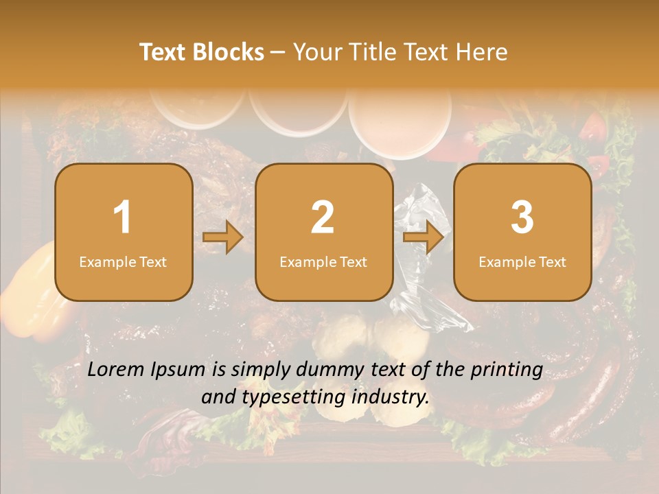 Chicken Fried Brown PowerPoint Template