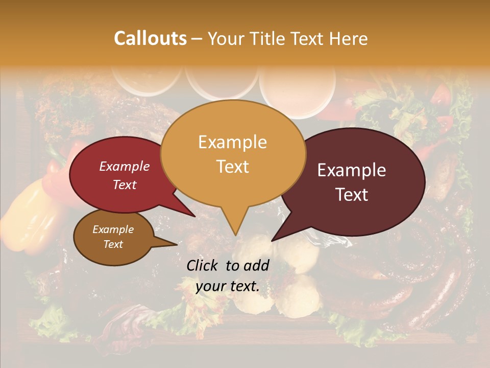 Chicken Fried Brown PowerPoint Template