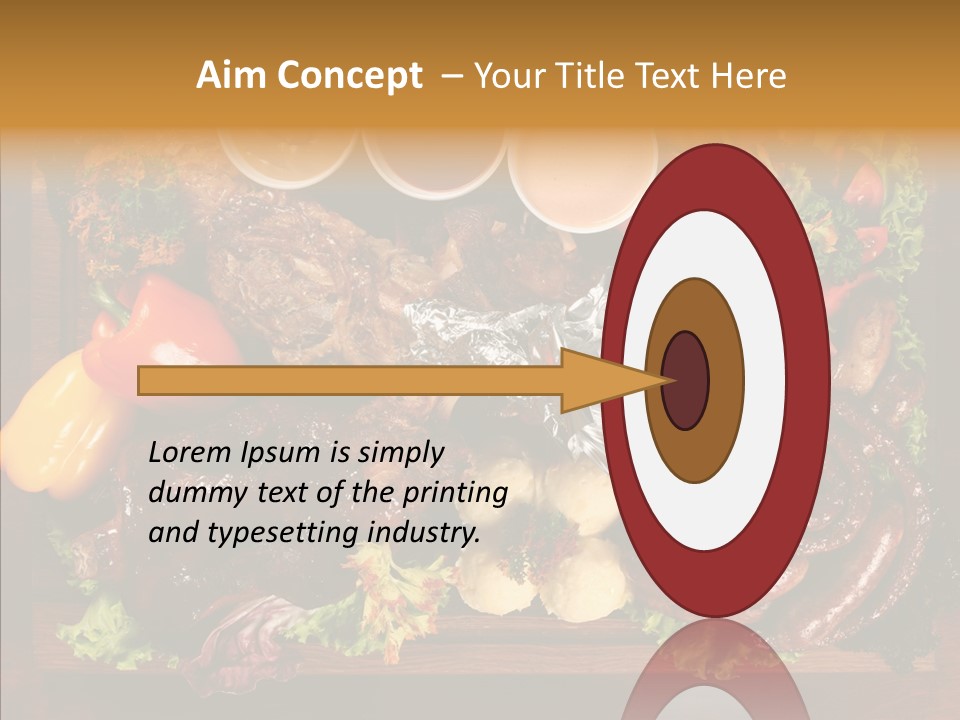 Chicken Fried Brown PowerPoint Template
