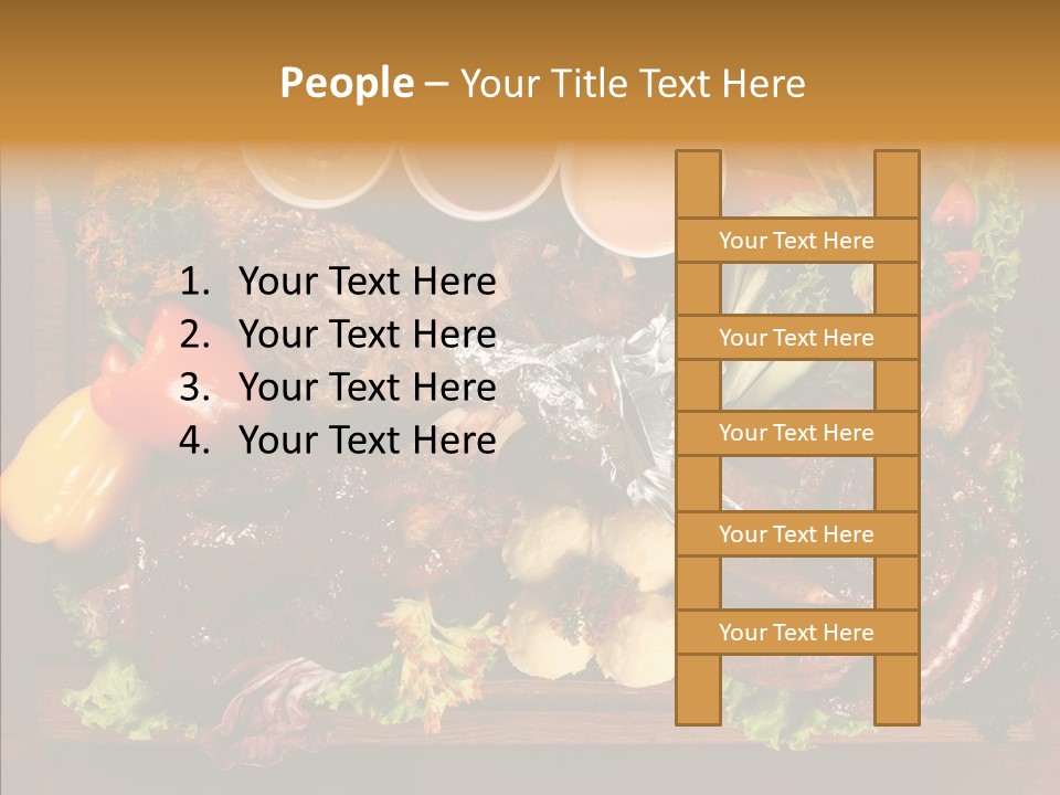 Chicken Fried Brown PowerPoint Template