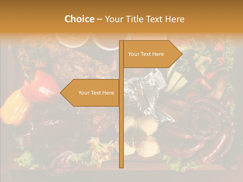 Chicken Fried Brown PowerPoint Template