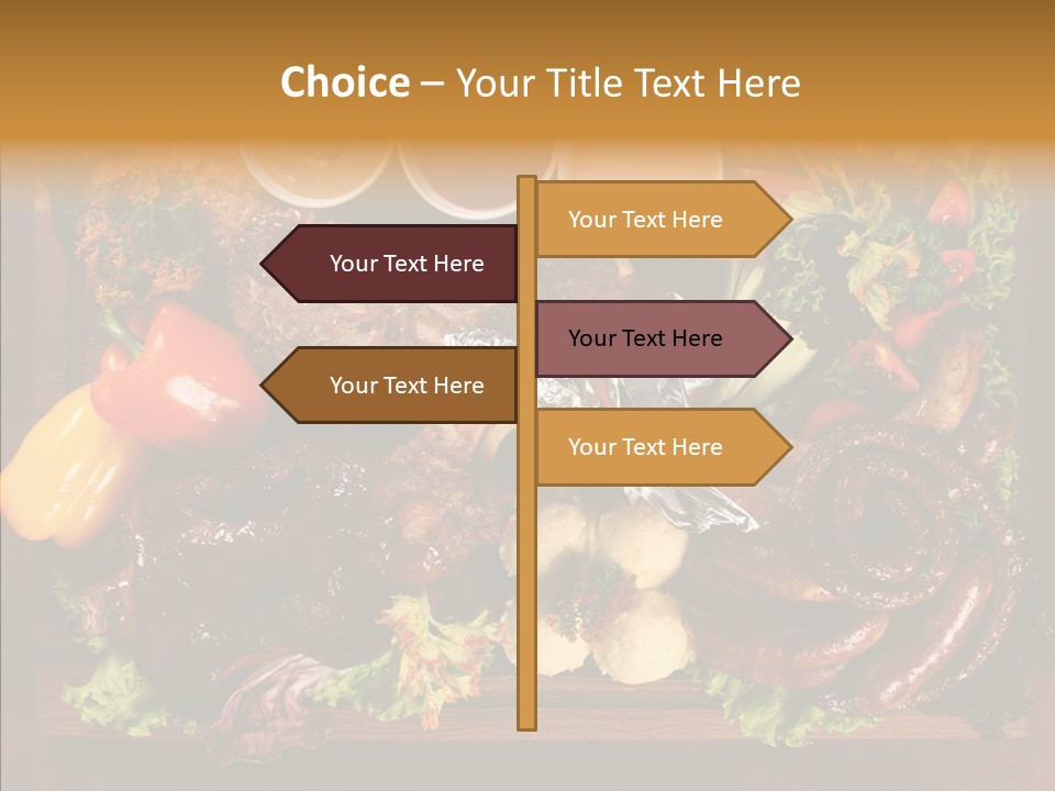 Chicken Fried Brown PowerPoint Template