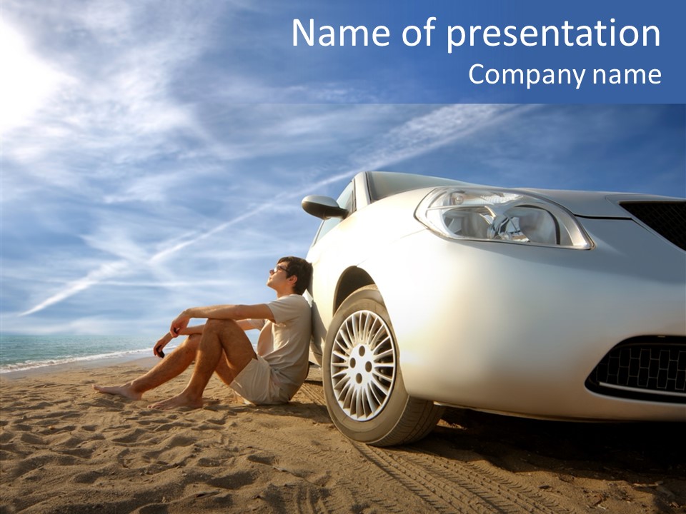 Way Beach Street PowerPoint Template