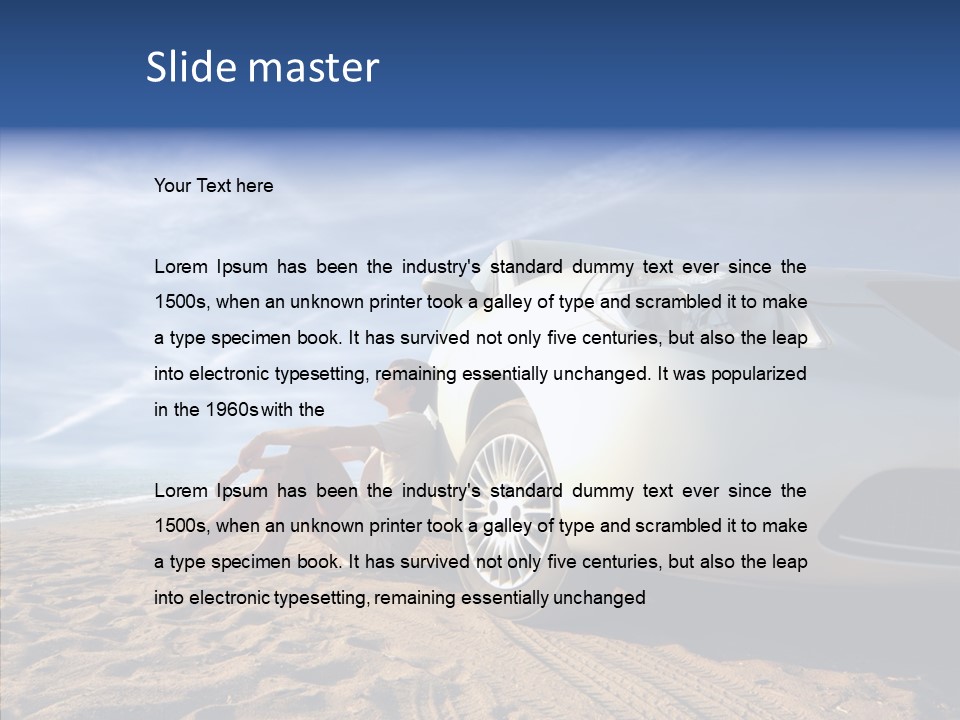 Way Beach Street PowerPoint Template