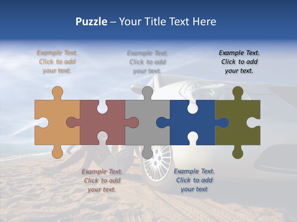 Way Beach Street PowerPoint Template