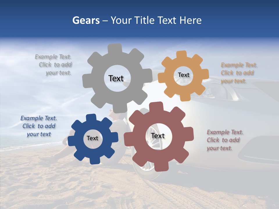 Way Beach Street PowerPoint Template