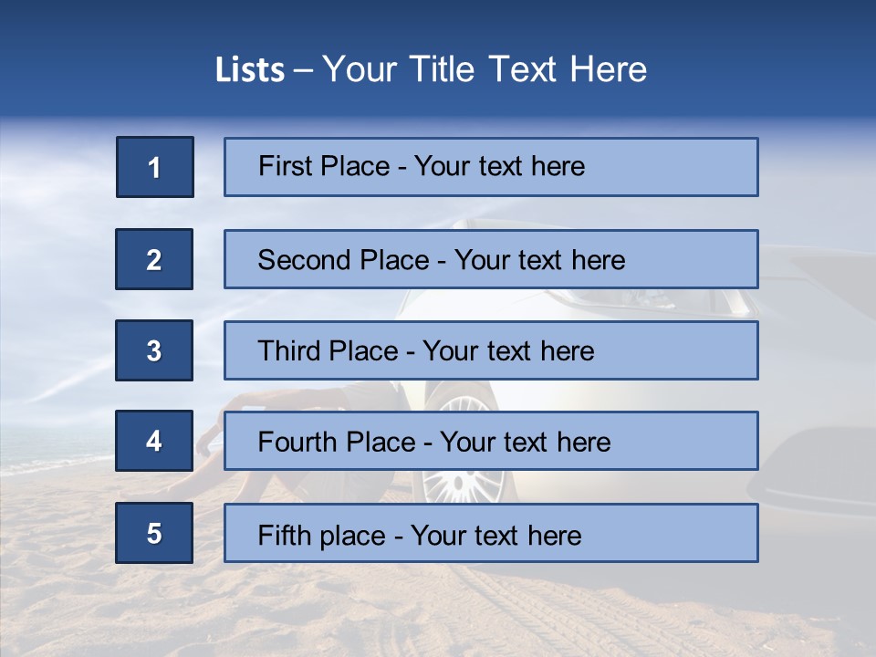 Way Beach Street PowerPoint Template