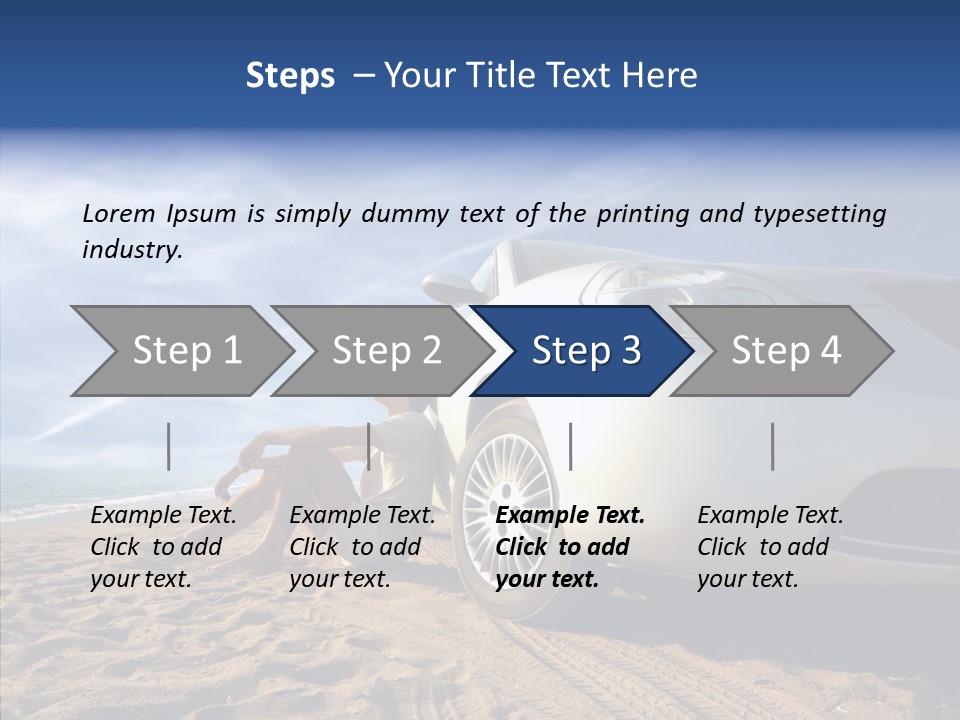 Way Beach Street PowerPoint Template