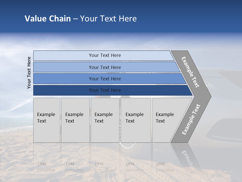 Way Beach Street PowerPoint Template