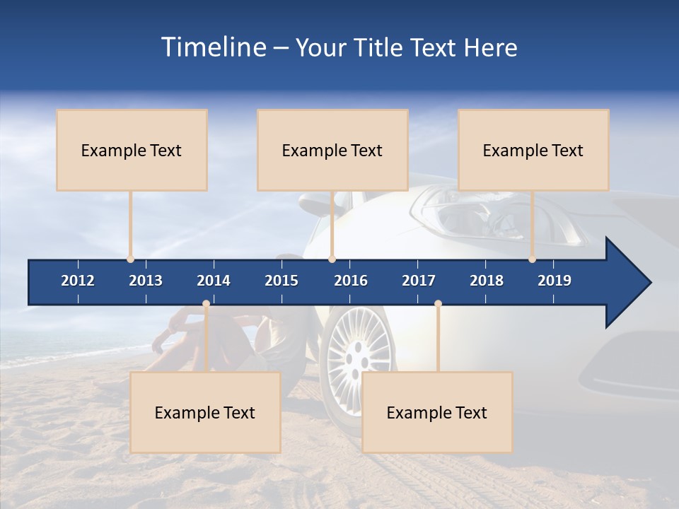 Way Beach Street PowerPoint Template