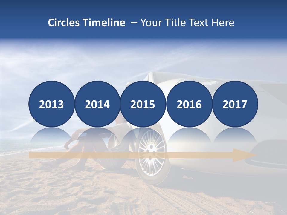 Way Beach Street PowerPoint Template